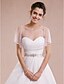 cheap Wraps &amp; Shawls-Sleeveless Shrugs Tulle Wedding / Party Evening Wedding  Wraps With