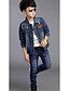 cheap Outerwear-Boys Jeans Long Sleeve Solid Colored Cartoon Cotton Casual Daily 3D Printed Graphic