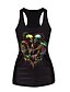 cheap Tank Tops &amp; Camis-Women&#039;s Sports Sexy Active Summer Tank Top,Print U Neck Sleeveless Polyester Medium