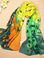 baratos Echarpes Coloridas de Chiffon-Feminino Lenço Vintage / Fofo / Festa / Casual Chiffon Feminino