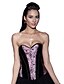 cheap Corsets &amp; Shapewear-Women&#039;s Hook &amp; Eye Plus Size / Underbust Corset / Overbust Corset - Patchwork Purple