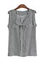 preiswerte Blusen und Hemden für Damen-Damen Gestreift - Einfach Ausgehen Baumwolle Hemd, Peter Pan-Kragen