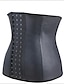 olcso Fűzők és korszázsok-Corset Women&#039;s Black Beige Spandex Cotton Plus Size Underbust Corset Hook &amp; Eye Solid Colored