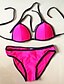 billige Bikinier og damemote-Dame Solid Grime Fuksia Rosa Oransje Bikini Badetøy Badedrakt Fuksia