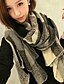 cheap Women&#039;s Scarves-Women&#039;s Casual Rectangle - Patchwork / Cute / Black / Fall / Winter / Scarf