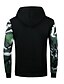 preiswerte Herren-Hoodies und -Sweatshirts-Herrn Übergrössen Langarm Kapuzenshirt Druck / Einfarbig