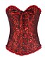 preiswerte Sexy Dessous-Damen Haken &amp; Öse Übergröße / Brustkorsett - Jacquard Hellbraun Rot Dunkelrot S M L / Sexy