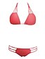 billige Bikinier og bademode-Dame Solid Sort Navyblå Rød Tankini Badetøj