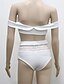 cheap Women&#039;s Swimwear &amp; Bikinis-Women&#039;s Solid Bikini Swimsuit Bandeau Swimwear Bathing Suits White