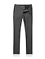 cheap Suits-2017 Suits Tailored Fit Notch Single Breasted One-button Cotton Solid 2 Pieces Straight Flapped None Black