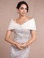 cheap Wraps &amp; Shawls-Sleeveless Satin Wedding Wedding  Wraps With Rhinestone Shrugs