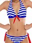 preiswerte Badekleidung für Damen-Damen Bademode Bikinis Badeanzug Schwarz Rot Neckholder Badeanzüge / 2 Stück / 2 Stück