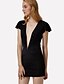 cheap Women&#039;s Dresses-Women&#039;s Bodycon Dress - Solid Colored, Cut Out Ruched Mini Deep V