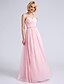 cheap Bridesmaid Dresses-Sheath / Column Bridesmaid Dress Sweetheart Sleeveless Open Back Floor Length Chiffon with Criss Cross