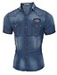 levne Pánské košile-Pánské Jednobarevné Velké velikosti Běžné/Denní Košile-Léto Bavlna Polyester Krátký rukáv