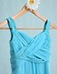 Χαμηλού Κόστους Φορέματα για παρανυφάκια-Τρομπέτα / Γοργόνα Λουριά Μακρύ Σιφόν Φόρεμα Νεαρών Παρανύμφων με Χιαστί