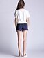 preiswerte Damenhosen-Damen Hose - Übergröße / Street Schick Jeans Baumwolle Mikro-elastisch