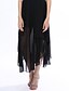 cheap Women&#039;s Dresses-Women&#039;s Party Street chic Maxi Sheath Lace Skater Dress - Solid Colored Pleated Summer Black M L XL