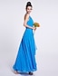 cheap Bridesmaid Dresses-A-Line One Shoulder Asymmetrical Chiffon Bridesmaid Dress with Draping / Ruched by LAN TING BRIDE®