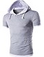 abordables Sweat-shirts Homme-Homme Sweat à capuche Couleur Pleine Noir Rouge gris foncé Bleu Gris Clair