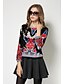 preiswerte Kapuzenpullover &amp; Sweatshirts für Damen-Damen Hoodies Lässig/Alltäglich Street Schick Druck Rot / Grün Baumwolle
