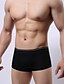 abordables Ropa interior y calcetines de hombre-Hombre Retazos Súper Sexy Boxers Cortos Bloques 1 Pieza Blanco Negro Azul M L XL