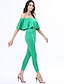 cheap Women&#039;s Jumpsuits &amp; Rompers-ZhuLanChao® Women&#039;s Off The Shoulder Falbala Sexy Backless Pure Color Jumpsuits