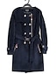 cheap Women&#039;s Coats &amp; Trench Coats-Casual Coat Long Sleeve Long