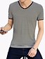 cheap Men&#039;s Tees &amp; Tank Tops-Men&#039;s Striped T-shirt Casual / Daily Plus Size Wine / Black / Yellow / Summer / Short Sleeve