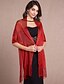 cheap Wraps &amp; Shawls-Terylene Wedding / Party Evening / Casual Shawls With Tassel