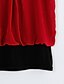 baratos Tops em tamanhos grandes-Mulheres Blusa Cor Sólida Tamanho Grande Decote V Diário Final de semana Com Miçangas Manga Curta Blusas Casual Verde Preto Vermelho
