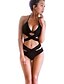 cheap Bikinis-Women&#039;s Swimwear Bikini Normal Swimsuit Criss Cross Solid Colored Black Bandeau Bathing Suits Solid