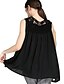 cheap Women&#039;s Blouses &amp; Shirts-Women&#039;s Daily Street chic Plus Size Blouse - Patchwork Lace V Neck Black / Summer