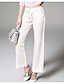 cheap Women&#039;s Pants &amp; Leggings-ANGEL  Women‘s Solid White Straight Pants,Street chic