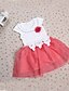 tanie Sukienki-Dziewczyny &#039; Krótkie rękawy Niejednolita całość Grafika drukowana 3D Sukienki Koronka Bawełna Nylon Sukienka Lato Święto