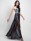 cheap Special Occasion Dresses-Sheath / Column Celebrity Style Prom Formal Evening Dress Halter Neck Sleeveless Floor Length Chiffon Sequined with Sequin