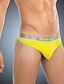 cheap Men&#039;s Exotic Underwear-Men&#039;s Ultra Sexy Panty Underwear Color Block Cotton Polyester Low Waist Erotic White Black Yellow M L XL