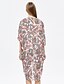 abordables Vestes &amp; Blazers pour Femme-Kimono Jacket Femme,Fleur Sortie simple Eté Manches ¾ Col Arrondi Normal Polyester