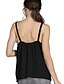 cheap Tank Tops &amp; Camis-Women&#039;s Patchwork Lace Backless Tank Top Street chic Going out Strap White / Black