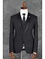 Χαμηλού Κόστους Κοστούμια-Μαύρο Μοτίβο Κατά παραγγελία εφαρμογή Πολυεστέρας Κοστούμι - Εγκοπή Μονόπετο Ενός Κουμπιού / Σχέδιο / Στάμπα / Στολές