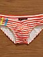 cheap Men&#039;s Swimwear-Men&#039;s Black Red Blue Briefs Bottoms Swimwear Swimsuit - Striped M L XL Black / 1 Piece / Sexy