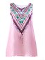 cheap Mini Dresses-Women&#039;s Plus Size Swing Dress Dusty Rose Sleeveless Geometric Print Summer Boho Daily Holiday Loose Boho / Beach White Black Pink Green S M L XL XXL XXXL / Mini
