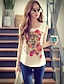 abordables Chemises Pour Femme-Rose Doll® Femme Col Arrondi Sans Manches Shirt et Chemisier Blanc-X15BST005