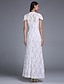 זול לאירועים מיוחדים חיסול-מעטפת \ עמוד קולר באורך הקרסול תחרה שמלה עם תחרה על ידי TS Couture®