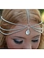 זול אביזרי שיער לנשים-שרשרת לראש אחיד יהלום / סגסוגת וינטאג&#039; בגדי ריקוד נשים / מוזהב