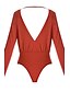 cheap Women&#039;s Jumpsuits &amp; Rompers-Women&#039;s Solid Red / White Jumpsuits , Holiday / Beach V Neck Long Sleeve