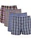 cheap Men&#039;s Briefs Underwear-Men&#039;s 1 Piece Super Sexy Boxers Underwear Plaid Mid Rise Multi color