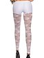 abordables Leggings-Femme Polyester Spandex Fin Couleur Pleine Legging, Blanc Noir