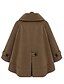 cheap Maternity Outerwear-Women&#039;s Daily Coats Winter Regular Trench Coat, Nature Peaked Lapel Long Sleeve Polyester Formal Style Camel L / XL / XXL