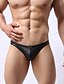 cheap Men&#039;s Briefs Underwear-Men&#039;s Briefs Underwear Solid Colored Polyester Low Waist Super Sexy Black M L XL